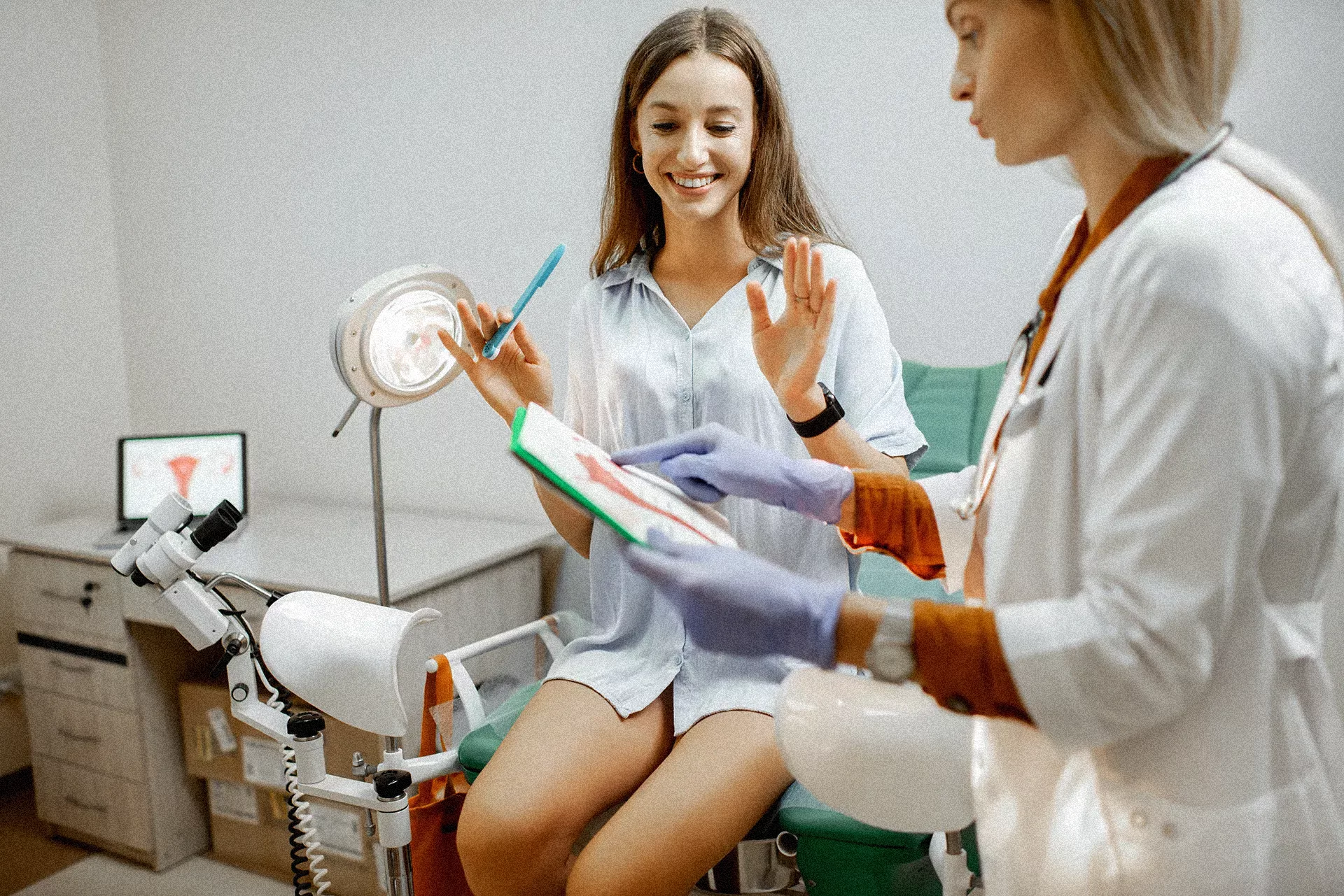 Preparation for endometrial biopsy